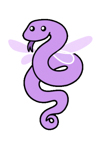 SnekAttack purple wings snake fairy Sticker