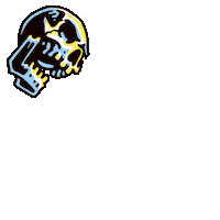 Halloween Skull Sticker by Knobby