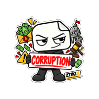 Dirty Money Politics Sticker by ZTIKIX