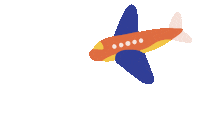 Travel Airplane Sticker