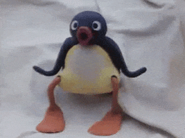 Penguin Reaction GIF by MOODMAN