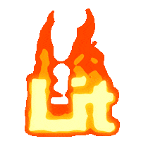 Fire Sticker by We Aim to Please