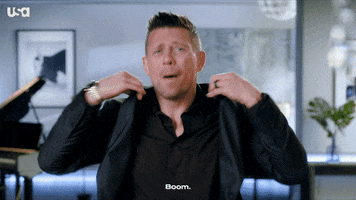 Usa Network Boom GIF by Miz & Mrs