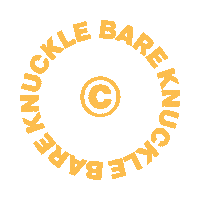 BareKnuckleCC copyright bare knuckle bareknuckle Sticker