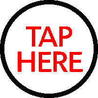 Tap Here Crosshairs Sticker by HawkeLife