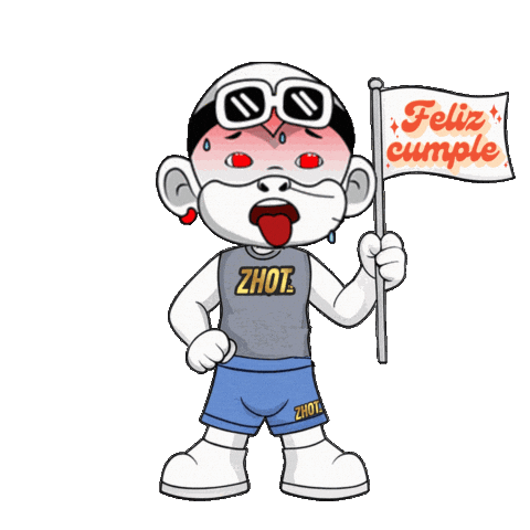 Satisfecho Feliz Cumple Sticker by Zhot