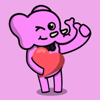 PatrickPinkerton love hello pink hi GIF