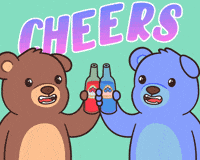 Teddy Bear Drinking GIF by BEARISH