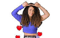 Heart Cacheada Sticker by Salon Line