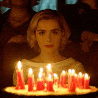 happy birthday candles GIF by Chilling Adventures of Sabrina