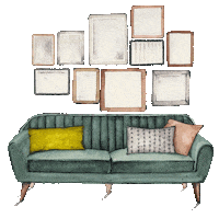 Frame Watercolor Sticker by Frau von Bommel