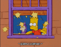 happy bart simpson GIF
