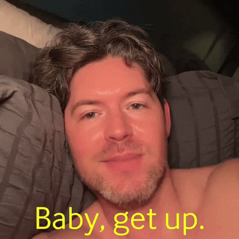baby good morning get up dustin michael hensley dustin hensley GIF