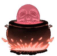 Skull Sticker by Zombro