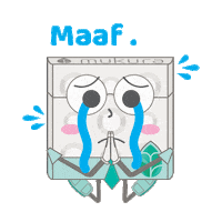 mukuraceramics sorry maaf nangis roster Sticker