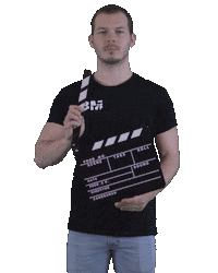 broszeit-madeja filming filmproduction clapperboard film production Sticker