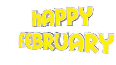 Happy February Sticker by OpticalArtInc.