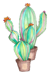 AlexaMartinDesigns cactus watercolor alexa cacti Sticker