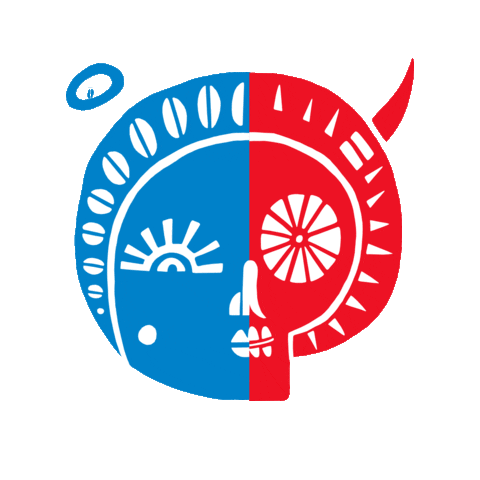 karmacola good face angel bad Sticker