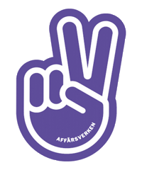 Affarsverken yay power peace great Sticker