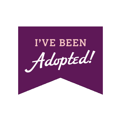Adopted Sticker by Camp Cocker Rescue