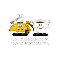 Empanadaselmachetico empanadas café chisme chismesito Sticker