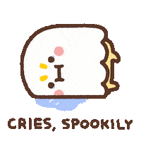 Sad Trick Or Treat Sticker by Simian Reflux