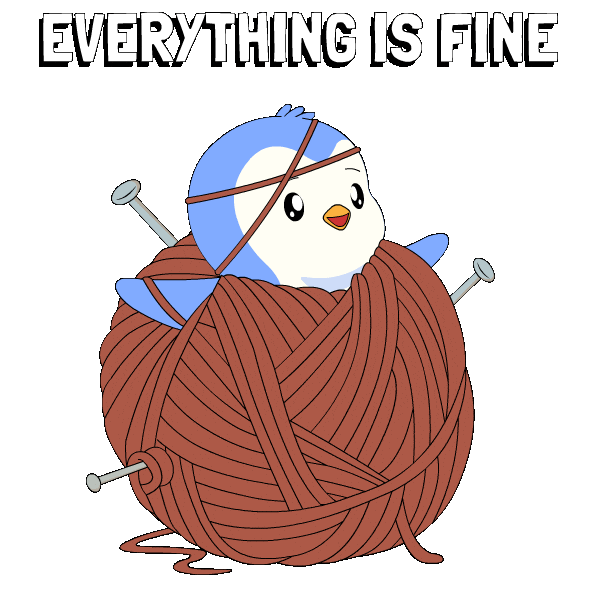 Nervous Its Okay Sticker by Pudgy Memez