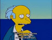 Season 9 Point GIF by The Simpsons