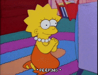 happy lisa simpson GIF