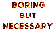 Boring But Necessary Sticker by chuber channel