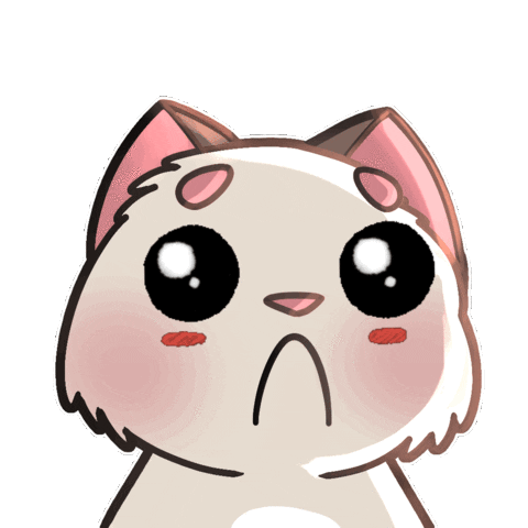 Sad Big Eyes Sticker