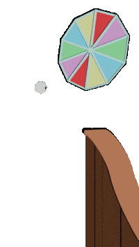 abgebrueht blau wheeloffortune glücksrad abgebrüht Sticker