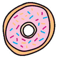 justjesscakeco donut donuts justjess just jess Sticker