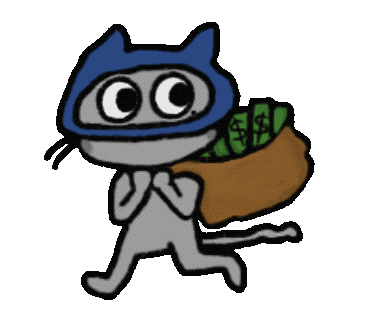 Cat 偷偷摸摸 Sticker