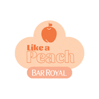 barroyal peach peachy barroyal bar royal Sticker
