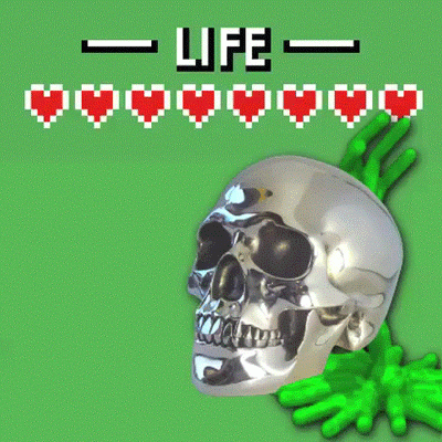 skull GIF by Anne Horel