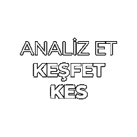 Analiz Et Kesfet Kes Sticker by Cut Labs