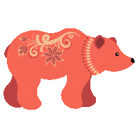 Grizzly Bear Art Sticker by Under the Rowan Trees