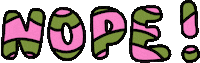 Na No Sticker by Poppy Deyes