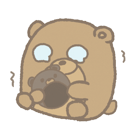 熊 發抖 Sticker by polu