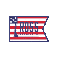 Fourth Of July Usa Sticker by Ross Brewing