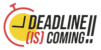 ISCreative work watch deadline assignment Sticker