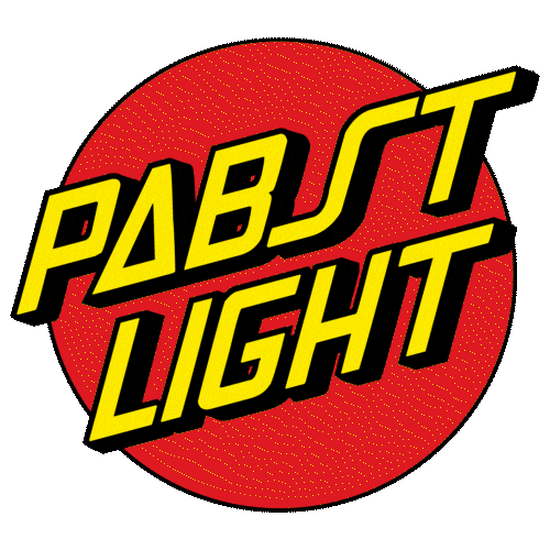 pabstlight beer pbr pabst blue ribbon new beer Sticker