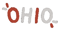 Ohio State Text Sticker