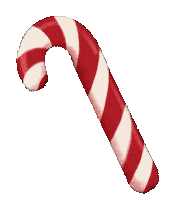 Candy Cane Christmas Sticker