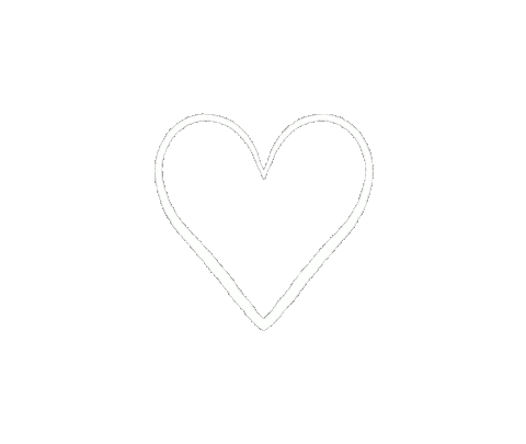 White Heart Love Sticker