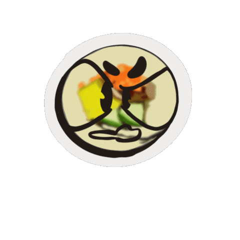 Angry Food Sticker