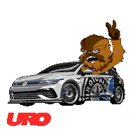 Golf Volkswagen Sticker by Urotuning