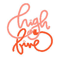High Five Pink Sticker